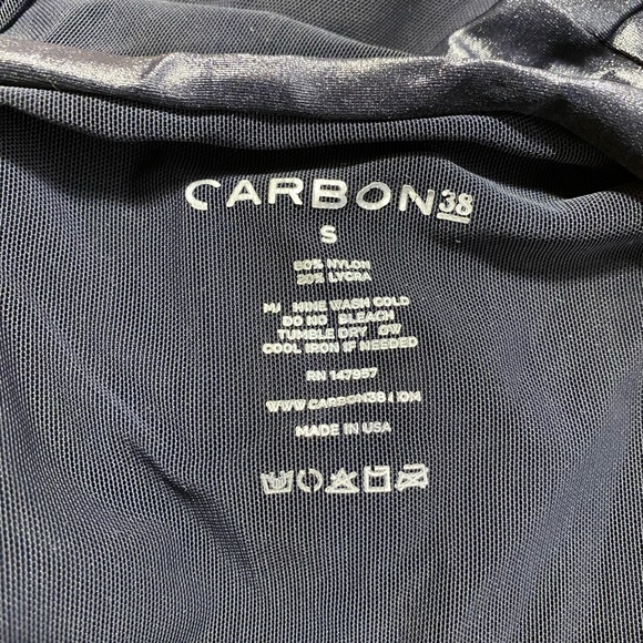 NWOT CARBON38 criss-cross bodysuit - Picture 6 of 7